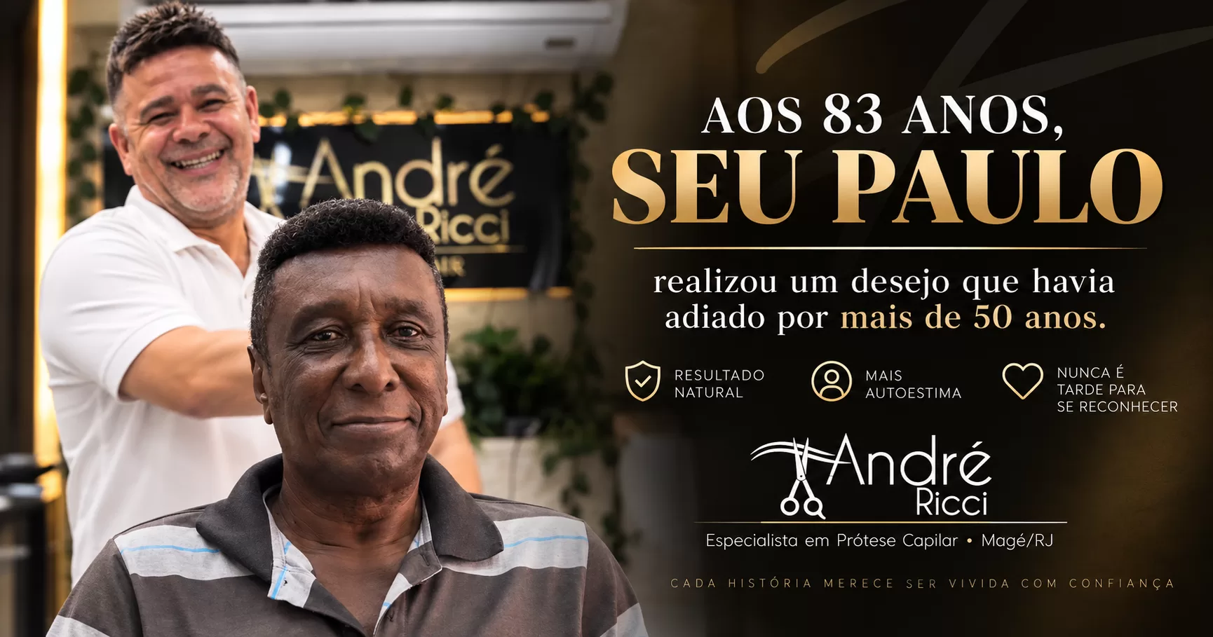 Aos 83 anos, Seu Paulo tomou uma decisão que havia adiado por mais de cinco décadas.